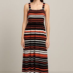 Spense‎ Sleeveless Striped Maxi Dress